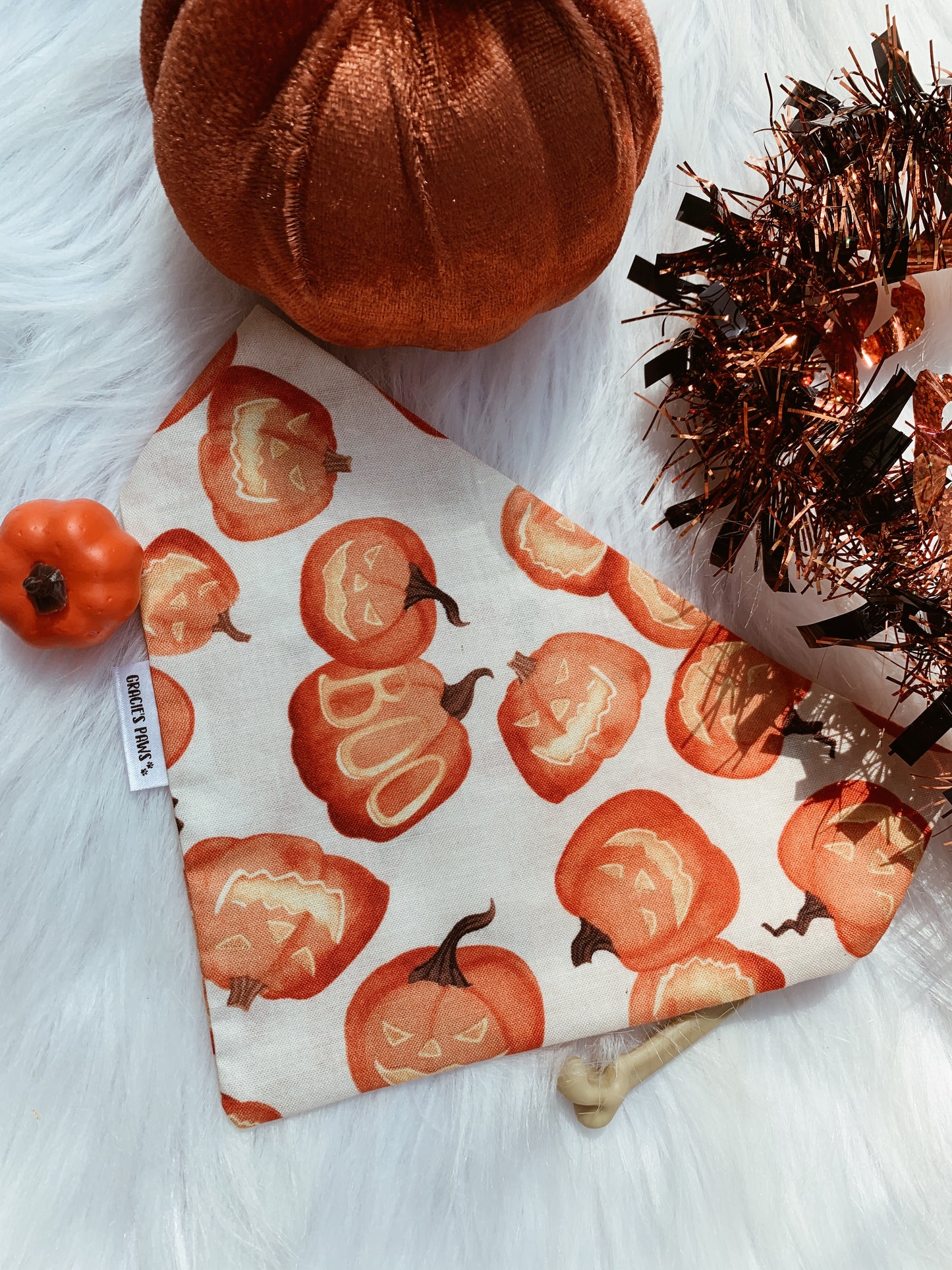 BOO Pumpkin Bandana
