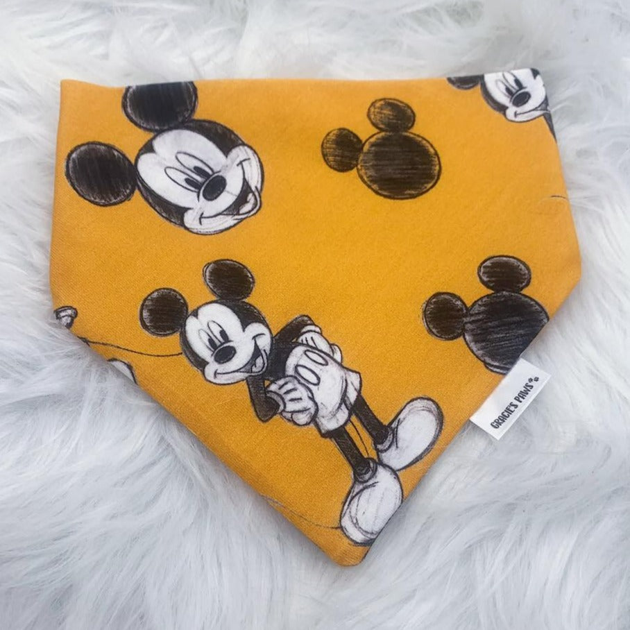 Yellow Mickey Bandana