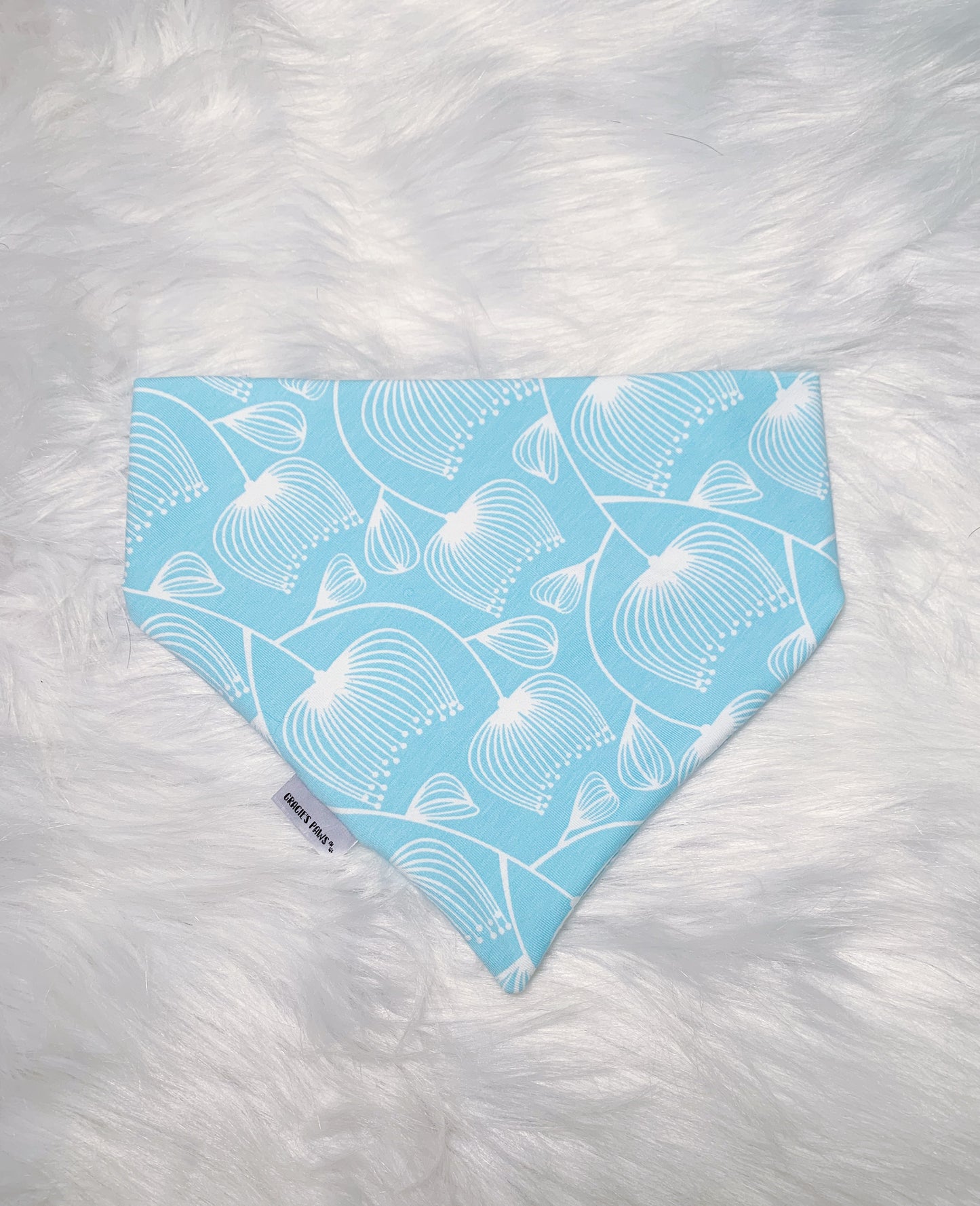 Blue Dandelions Bandana