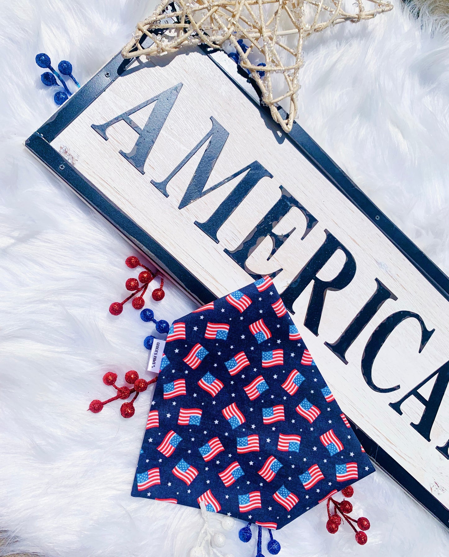 American Flag Bandana